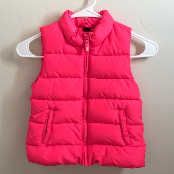 GAP Other - Fluorescent pink baby Gap puffy vest